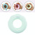 3 PCS Children Grip Ring Finger Strength Training Finger Power Device, Specification: 35LB (Finger Marks Light Green)
