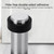 2 PCS Rubber Anti-Collision Door Gear Punching Stainless Steel Round Door Resistant Home Floor-Shaped Cylindrical Door Touch, Specification: 80mm Punch