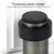 2 PCS Rubber Anti-Collision Door Gear Punching Stainless Steel Round Door Resistant Home Floor-Shaped Cylindrical Door Touch, Specification: 80mm With Plastic Head Punch