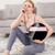 Body Weight Scale USB Home Body Fat Scale Battery Version(White Pink)