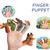 Children Early Education Finger Doll Set Animal Parent-Child Interactive Puppet Toy(KB06 Duck)
