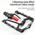 1pair WEST BIKING YP0802083 Mountain Bike Aluminum Alloy Pedal Lightweight Bearing Foot Pedal(Silver)