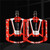 1pair WEST BIKING YP0802083 Mountain Bike Aluminum Alloy Pedal Lightweight Bearing Foot Pedal(Red)