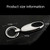 JOBON ZB-6618 Car Keychain Men Waist Holding Car Key Rings(Colorful)