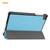 ENKAY PU Leather + Plastic Case with Three-folding Holder for Samsung Galaxy Tab A7 Lite T220 / T225(Light Blue)
