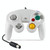 2 PCS Single Point Vibrating Controller Wired Game Controller For Nintendo NGC / Wii, Product color: White