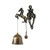 Retro Vintage Style Animal Doorbell Metal Iron Bell Wind Chimes Hanging Ornament(Horse)