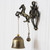 Retro Vintage Style Animal Doorbell Metal Iron Bell Wind Chimes Hanging Ornament(Horse)