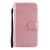 For iPhone XS Max Stitching Calf Texture Buckle Horizontal Flip Leather Case with Holder & Card Slots & Wallet & Lanyard(Pink)