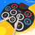 Hand Roll Electronical Drum Desktop Charging Audio Speaker DTX Game Folding Strike Board(WG802 Classic Type)