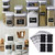 50 Sets Waterproof Removable Storage Bottle Sticker PVC Easy-To-Erasable Blackboard Sticker 4PCS/Set 120x80mm