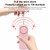 AF-9400 130dB Personal Alarm Pull Ring Women Self-Defense Keychain Alarm(White)