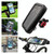 Outdoor Riding Motorcycle Bicycle Waterproof Mobile Phone Bracket,Style: Bicycle 6.3 inch Black
