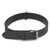 JINMAOHOU Dogs Double-Layer Leather Collar, Specification: M 49x2.7cm(Black)