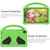 For Lenovo Tab M10 HD 2020 X306X EVA Flat Anti Falling Protective Case Shell with Holder(Green)