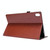 For Lenovo Tab P11 PU Leather Two Fold Bracket Style Flat Anti Falling Cover Protective Shell  With Business Card Holder(Brown)