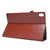 For Lenovo Tab P11 PU Leather Two Fold Bracket Style Flat Anti Falling Cover Protective Shell  With Business Card Holder(Brown)
