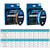 2 PCS PROBEROS 4 Edits 100M Strong Horse Fish Line, Line number: 5.0 / 50LB(Blue)