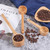 Long-Handled Wooden Spoon Seasoning Spoon Dessert Coffee Milk Tea Spoon Large