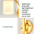 5W Warm Light Simple Bedroom Study Bedside Lamp LED Wall Lamp Creative Corridor Wall Lamp(2033 Gold)