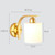 5W Warm Light Simple Bedroom Study Bedside Lamp LED Wall Lamp Creative Corridor Wall Lamp(2033 Gold)