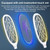 Electrical Mosquito Swatter Mosquito Killer Two-In-One USB Rechargeable Household Electrical Mosquito Swatter, Colour: LEDx6 Gray (Base Charging)
