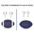 JYP-LR18 TWS Bluetooth 5.0 Rugby Shape Semi-In-Ear Game Earphone(Blue)