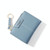 928666 Multi-Card Keychain Coin Purse Short Ladies Wallet(Blue)
