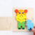 5 PCS Wooden Cartoon Animal Puzzle Early Education Small Jigsaw Puzzle Building Block Toy For Children(Shell)