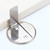 2 PCS Zinc Alloy Non-Perforated Suction Silent Strong Magnetic Door Stopper White