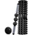 3 in 1 Eva Foam Roller Hollow Muscle Relaxation Roller Yoga Column Set, Length:  45cm (Black Crescent)