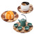 Wooden Tray Dinner Plate Household Fruit Cake Dessert Plate Wooden Dish Round 24cm