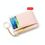 928801 Zipper Ladies Coin Purse Mini Keychain Multi-Card Card Holder(Gray)