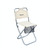ShineTrip Outdoor Backrest Folding Stool Aluminum Alloy Folding Backrest Maza(Khaki)