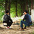 ShineTrip Outdoor Backrest Folding Stool Aluminum Alloy Folding Backrest Maza(Khaki)