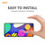 For Samsung Galaxy F62 5 PCS ENKAY Hat-Prince 0.26mm 9H 2.5D Curved Edge Tempered Glass Film