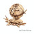 Wooden Mechanical Transmission Model Globe Office Ornaments Children Puzzle Assembly Toys(Gear Shift Globe)