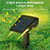 Solar Projection Light Outdoor IP65 Waterproof LED Landscape Garden Ground Plug Light Decorative Lawn Lamp (White Light)