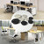 20 PCS ABS Plastic Round Cable Box Computer Desk Cable Hole Cover, Specification:  60mm (White)
