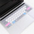 JRC English Version Colored Silicone Laptop Keyboard Protective Film For MacBook Pro 13.3 inch A1278(Soothing Color)
