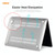 ENKAY 3 in 1 Crystal Laptop Protective Case + EU Version TPU Keyboard Film + Anti-dust Plugs Set for MacBook Pro 16 inch A2141 (with Touch Bar)(Transparent)