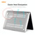 ENKAY 3 in 1 Crystal Laptop Protective Case + EU Version TPU Keyboard Film + Anti-dust Plugs Set for MacBook Pro 13.3 inch A2251 & A2289 & A2338 (with Touch Bar)(Transparent)