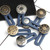 15 PCS 17mm Nail-Free Detachable Button Jeans Retractable Button Universal Extension Button(Style 6)