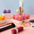 Creative Large Blossoming Cosmetics Desktop Sundries Storage Box(Grape Purple)