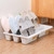 2 PCS Multifunctional Household Living Room Shoe Rack Vertical Storage Shoe Tray(White)
