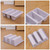 2 PCS Multifunctional Household Living Room Shoe Rack Vertical Storage Shoe Tray(White)