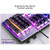 YINDIAO K002 USB Wired Mechanical Feel Sound Control RGB Backlight Keyboard + Optical Silent Mouse + Headset Set(Black)