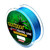 2 PCS PROBEROS 4 Edited 100M Strong Horse Fish Line, Line number: 0.6 / 8LB(Blue)