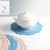 Embossed Silicone Heat Insulation Pad Decorative Mat Thick Round Silicone Pot Mat(Fog Pink)