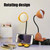 2 PCS Bedroom Bedside Dormitory Desk Study Eye Protection Desk Lamp(FY7711Dark Green)